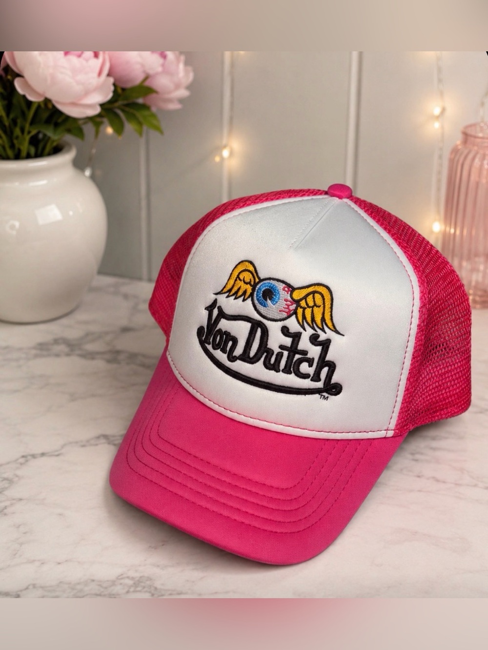 Von Dutch Flying Eyeball Trucker Hat - NWT